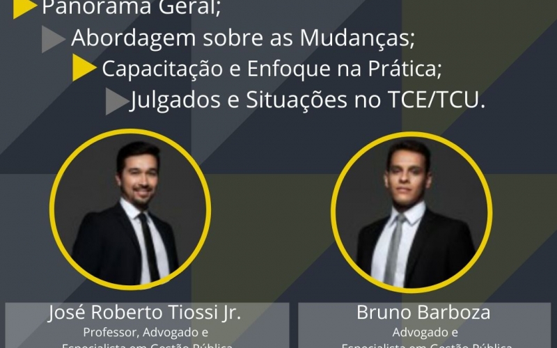 Vem aí: Curso da Lei nº 14.133/2021 - Nova Lei de Licitações promovido pelo Cispar