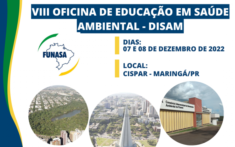 Funasa e Cispar realizarão Oficina de Educação em Saúde Ambiental